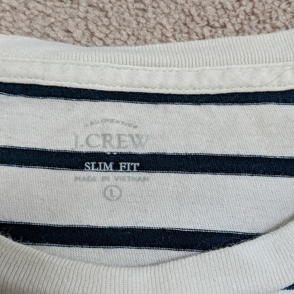 Men's J. Crew striped tee shirt Large/ slim